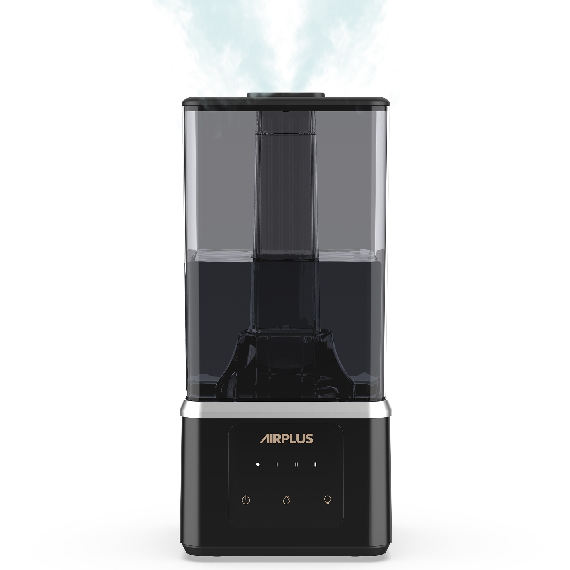 EdenDirect 1.1 Gal. Black Ultra Fine Water Mist Ultrasonic Desktop Humidifier and Fragrance Diffuser Up to 450 sq. ft., Model# NTES40-A